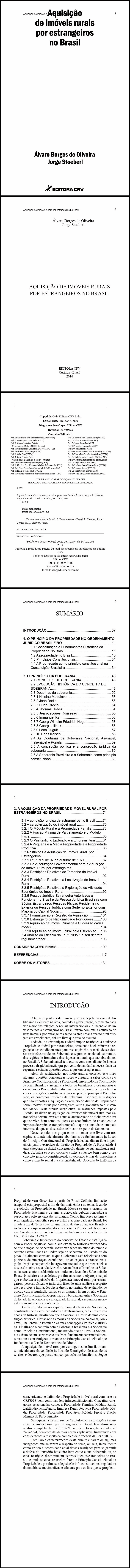 AQUISIÇÃO DE IMÓVEIS RURAIS POR ESTRANGEIROS NO BRASIL